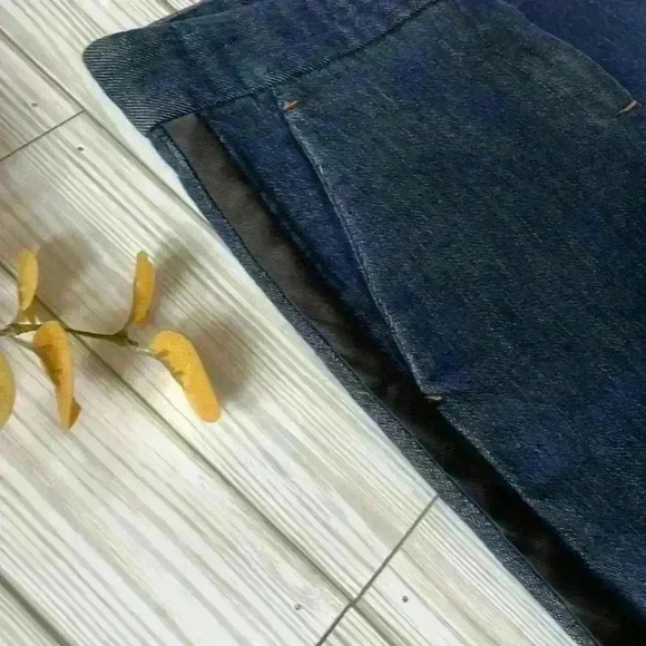 Theory designer jeans dark wash denim tuxedo stripe - Picture 2 of 6